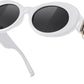 商品图片 14 | B0CCVFXCCT | FEISEDY Retro Oval Sunglasses Women Mens 90s Vintage Small Round shades Clout Goggles B2969