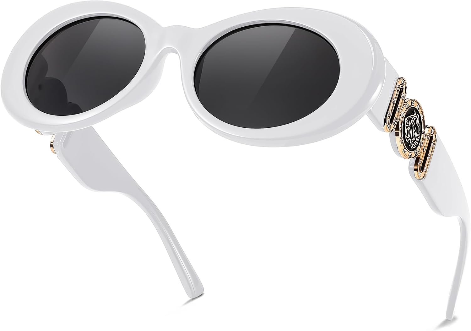 商品图片 14 | B0CCVFXCCT | FEISEDY Retro Oval Sunglasses Women Mens 90s Vintage Small Round shades Clout Goggles B2969