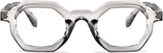 ÉÌƷͼƬ 10 | B0CSSL3RWH | FEISEDY Retro Octagon Blue Light Glasses for Women Men Vintage Polygon Anti Glare Eyeglasses B0102