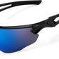 商品图片 22 | B0B2WDLNDM | FEISEDY Sports Sunglasses, with 5 Lenses for Men Women, TR90 Lightweight, Baseball Cycling Motorcycle Running Golf B2940