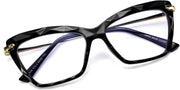 Black / 55 Millimeters | B07S9JPPPF | FEISEDY Crystal Cat Eye Glasses Frame Blue Light Blocking Computer Eyewear B2500