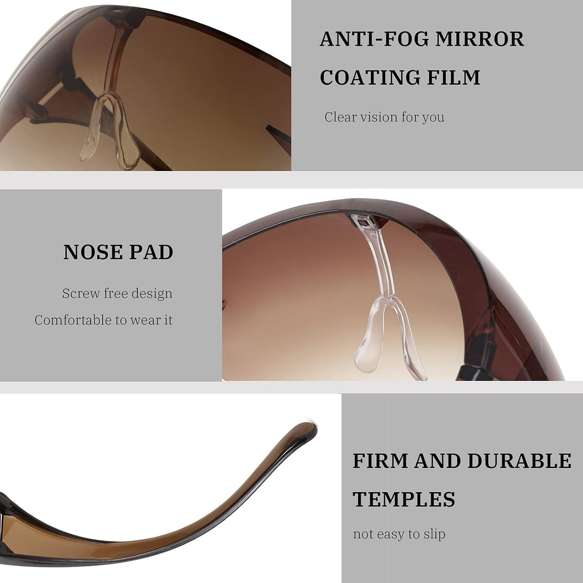 商品图片 20 | B097Y3FQJJ | FEISEDY Full Face Shield Sunglasses – Anti-Fog UV400 Mirror Visor