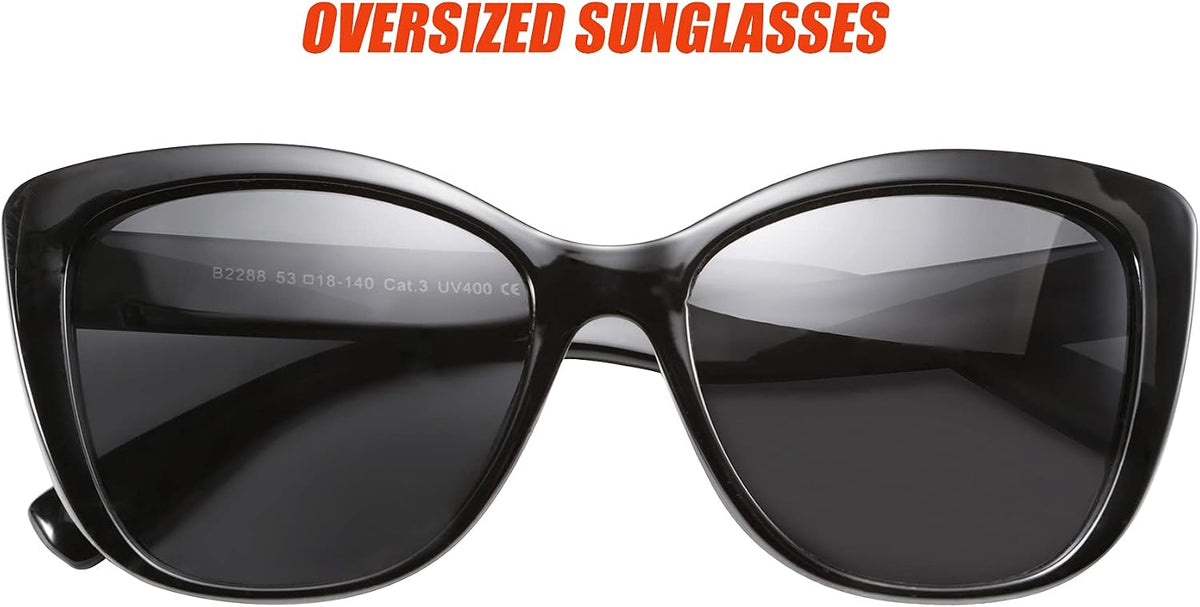 ÉÌƷͼƬ 36 | B07M9V125F | FEISEDY Polarized Vintage Sunglasses American Womens Square Jackie O Cat Eye Sunglasses B2451