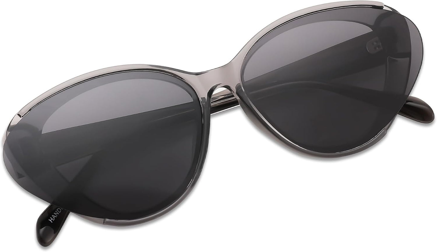 商品图片 21 | B0D6YJVTMS | FEISEDY Retro Polarized Cat Eye Sunglasses Women Trendy Mirrored Classic Designer Sunglasses UV Protection B0197