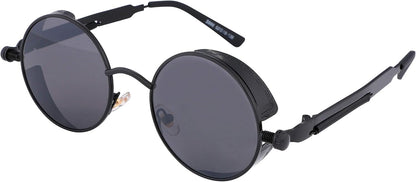 Black/Grey / 1.9 Inches | B06XXLWL7F | FEISEDY Retro Gothic Steampunk Sunglasses For Men Women