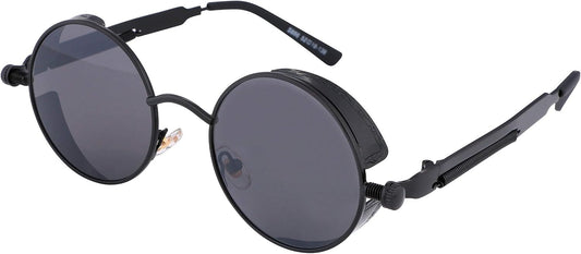 Black/Grey / 1.9 Inches | B06XXLWL7F | FEISEDY Retro Gothic Steampunk Sunglasses For Men Women