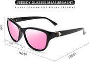 ÉÌƷͼƬ 19 | B07NXZ3WVF | FEISEDY Women Vintage Polarized Sunglasses Lady Elegant Cateye Sun Glasses B2476