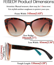 ÉÌƷͼƬ 86 | B07M9V125F | FEISEDY Polarized Vintage Sunglasses American Womens Square Jackie O Cat Eye Sunglasses B2451