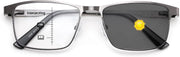 Photochromic-multifocal/Gun Grey / 2.0 x | B0G1BFSFCQ | FEISEDY Classic Blue Light Reading Glasses Men,Metal Frame Readers with Spring Hinge, Anti Glare Eyeglasses for Reading B0337