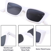 ÉÌƷͼƬ 11 | B08TM3J1R9 | FEISEDY Small Cateye Square Polarized Sunglasses Women Classic Thick Rectangle Frame UV400 Sun Glasses B2736