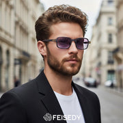 ÉÌƷͼƬ 24 | B0H1B921MS | FEISEDY Trendy Rectangle Sunglasses Womens Mens Narrow Square Shades B0449