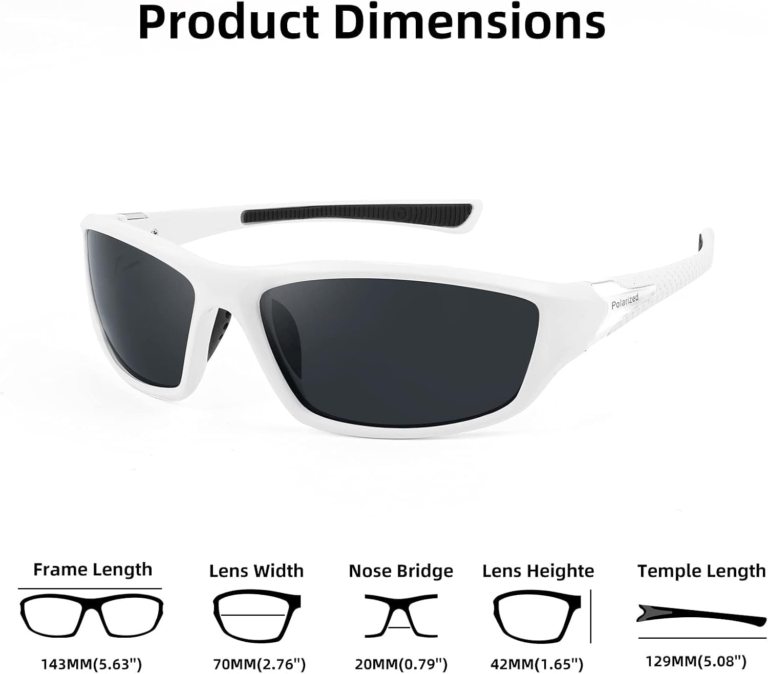 商品图片 8 | B09CT4VMCM | FEISEDY Classic Men Polarized Sports Sunglasses Night Driving Yellow Lenses Cycling Fishing Driving Glasses B2674