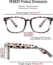 ÉÌƷͼƬ 23 | B07Z19XLDT | FEISEDY Vintage Reading Blue Light Blocking Glasses Women Men Reader Spring Hinge Glasses B2519
