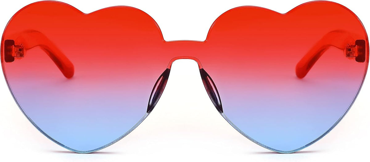 ÉÌƷͼƬ 10 | B07BLKHDRH | FEISEDY Thick Heart Sunglasses Rimless Heart Shaped Sun Glasses Women Fashion Love Glasses B2419