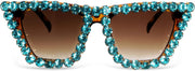 ÉÌƷͼƬ 41 | B09V7X56D4 | FEISEDY Women Crystal Square Cat Eye Sunglasses Sparkling Trendy Retro Cateye Sunglasses B2898