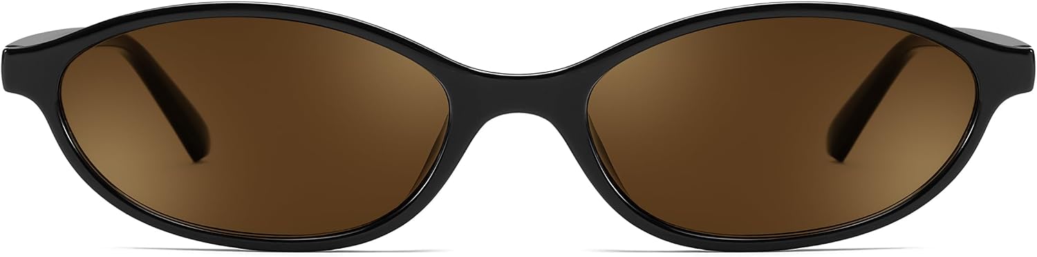 商品图片 45 | B0DMN6519L | FEISEDY Retro Oval Cat Eye Sunglasses for Women 90s Narrow Lightweight Shades Y2k Trendy Sunnies B0257