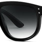 Black/Gray / 54 Millimeters | B0D8JBCVV9 | FEISEDY Square Sunglasses for Women Men Unisex Curved Style Shades Designer Sun Glasses B0214