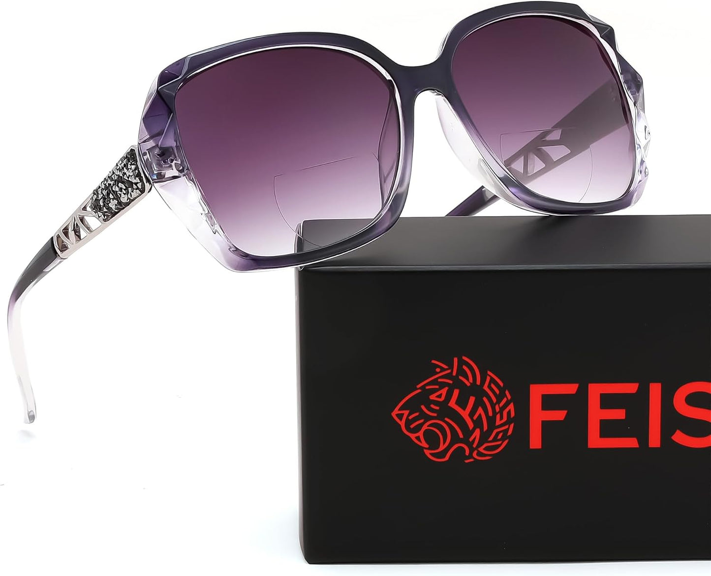 商品图片 8 | B0GSVYSZZX | FEISEDY Oversized Butterfly Bifocal Sunglasses Reader for Women B0353