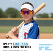 ÉÌƷͼƬ 18 | B07JZ18KMZ | FEISEDY Kids Polarized Sports Sunglasses, TR90 UV400 Baseball Cycling