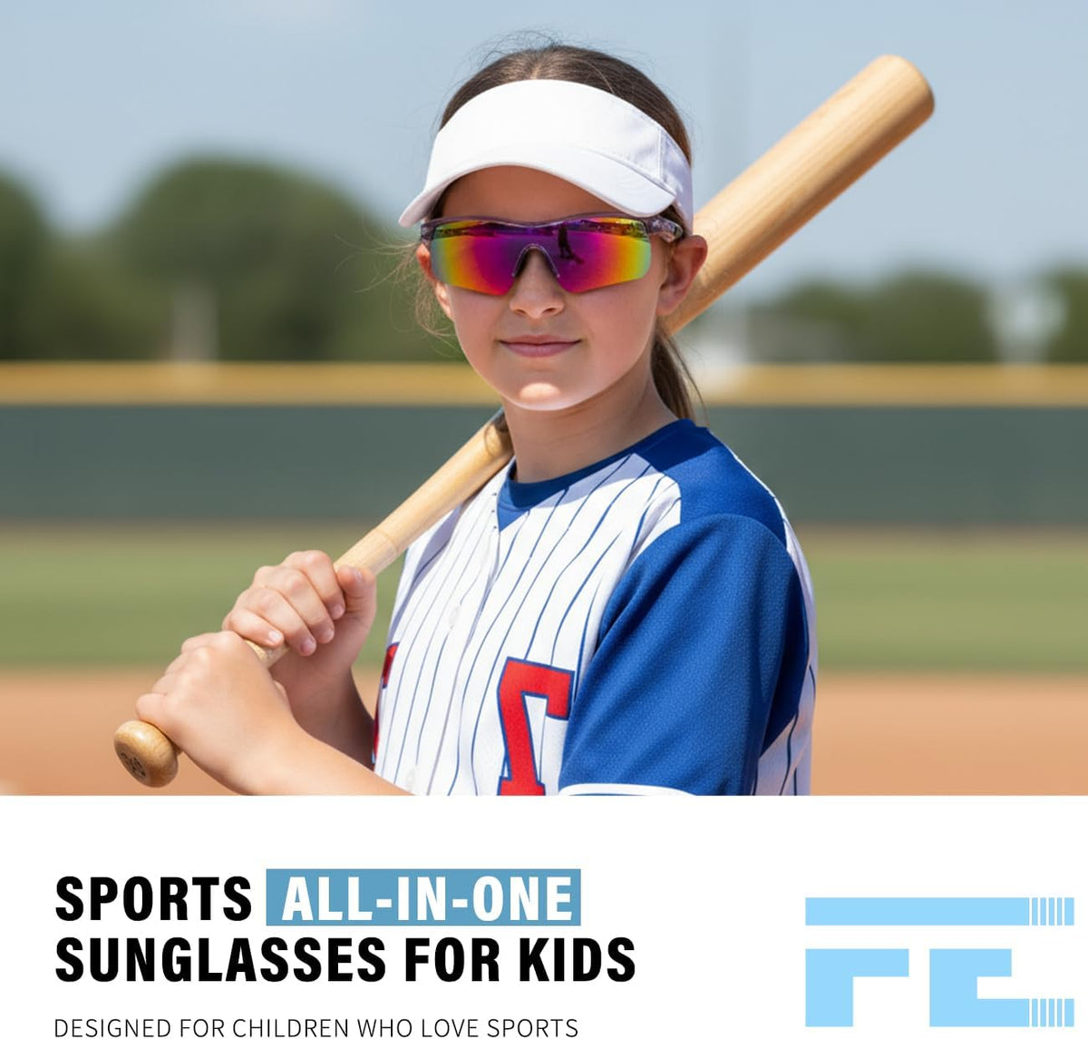 ÉÌƷͼƬ 18 | B07JZ18KMZ | FEISEDY Kids Polarized Sports Sunglasses, TR90 UV400 Baseball Cycling