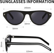ÉÌƷͼƬ 7 | B0GSYML7HF | FEISEDY Retro Oval Cat Eye Sunglasses for Women Men B0411