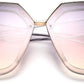 商品图片 2 | B087725Y1W | FEISEDY Fashion Women Men Sunglasses Square Frame Metal Shape Nesting Lenses B2595