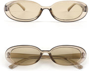 ÉÌƷͼƬ 11 | B09CPPH1XH | FEISEDY Retro 90s Oval Small Sunglasses Women Men Trendy Sunglasses Tinted Glasses B2801