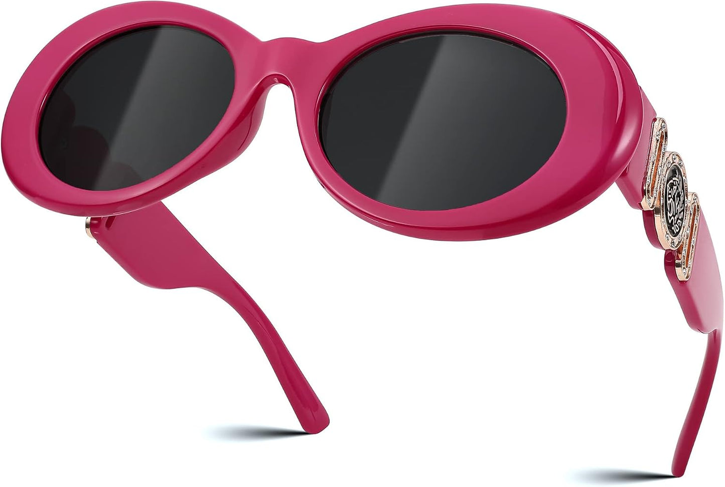 商品图片 3 | B0CCVFXCCT | FEISEDY Retro Oval Sunglasses Women Mens 90s Vintage Small Round shades Clout Goggles B2969