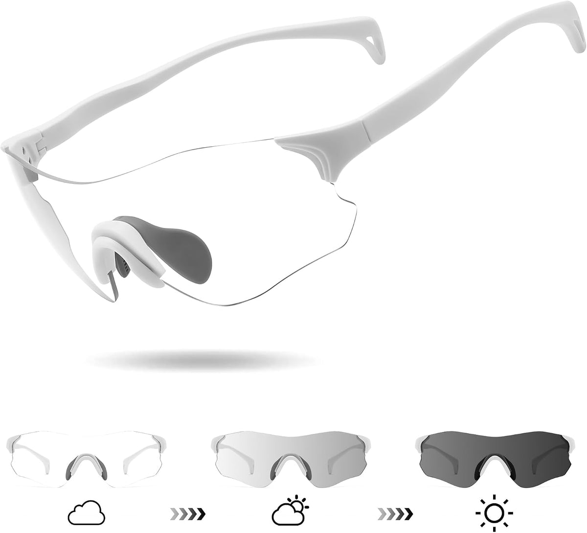 ÉÌƷͼƬ 16 | B0H2HH82Q3 | FEISEDY Photochromic Cycling Glasses UV400 for Men Women B0451