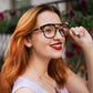 商品图片 2 | B0CJMDW1B6 | FEISEDY 70s Aviator Blue Light Blocking Glasses Square Pilot Frame Anti Glare Computer Glasses Women Men B0052