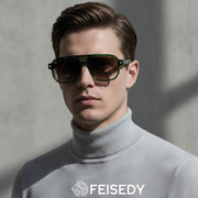 ÉÌƷͼƬ 34 | B0H79Y4V6B | FEISEDY Retro Aviator Square Polarized Sunglasses Women Men Trendy B0444
