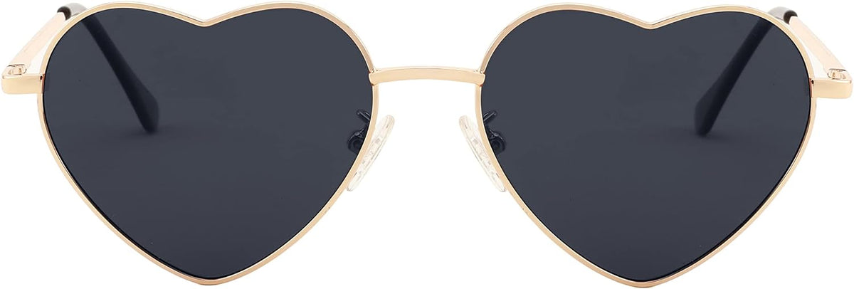 ÉÌƷͼƬ 35 | B0BP6HX1R6 | FEISEDY Polarized Heart Sunglasses Women Men Metal Frame Cute Lovely Glasses UV400 Protection B2375