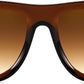商品图片 2 | B0D8JDCTKS | FEISEDY Square Sunglasses for Women Men Unisex Curved Style Shades Designer Sun Glasses B0214