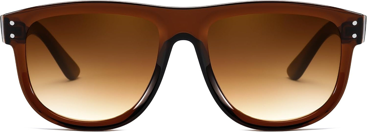 商品图片 2 | B0D8JDCTKS | FEISEDY Square Sunglasses for Women Men Unisex Curved Style Shades Designer Sun Glasses B0214