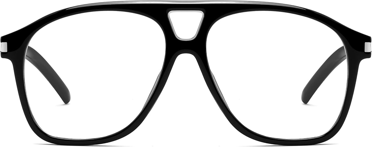 Black / 50 Millimeters | B0H86P2XF4 | FEISEDY Oversized Aviator Fashion Glasses for Women Men, Tortoise Trendy Eyeglasses, Retro Eyewear Frame for Daily Wear B0426