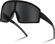 Black Frame Grey Lens / Large | B0CTT1GFHL | FEISEDY Polarized Sports Sunglasses for Men Women Youth Cycling Glasses Baseball Softball Sunglasses B2368