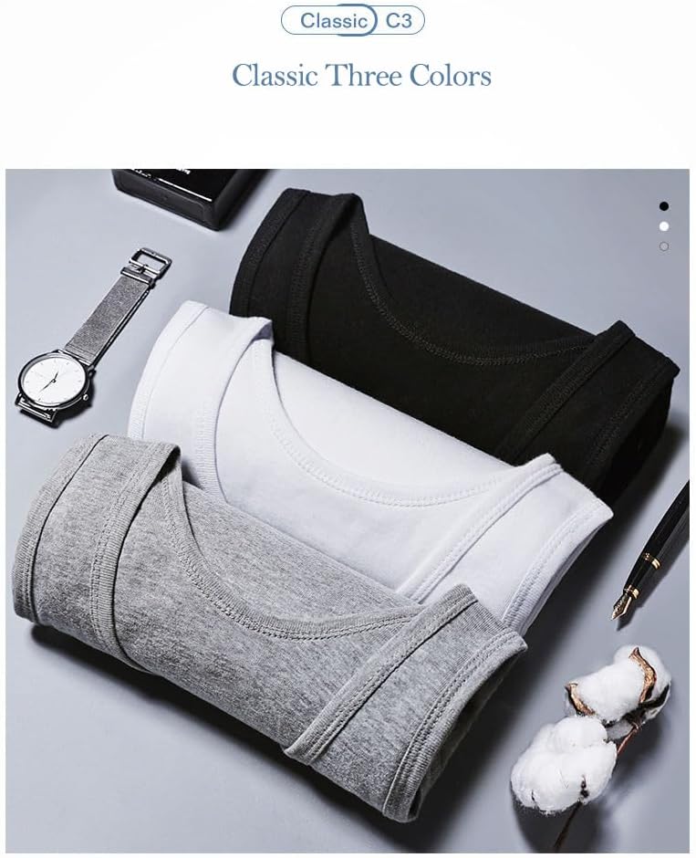 商品图片 4 | B0FR8GJB4R | 2Pcs Men's Lightweight Tank Undershirts