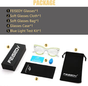 ÉÌƷͼƬ 7 | B0BB2D64DV | FEISEDY Women Oversized Blue Light Blocking Computer Glasses Fake Nerd Cat Eye Glasses Frame Anti Eyestrain B2323