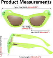 ÉÌƷͼƬ 6 | B09QKF53K5 | FEISEDY Vintage Small Cat Eye Sunglasses for Women Square Retro Cateye Eyewear B2869