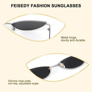 ÉÌƷͼƬ 59 | B0CNZ29R9R | FEISEDY Y2K Sunglasses for women Men Fashion Cateye Designer B2298