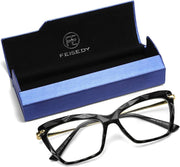 ÉÌƷͼƬ 7 | B07FR6SSY6 | FEISEDY Cat Eye Glasses Frame Clear Lenses Lightweight Eyewear for Women B2440
