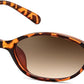 Tortoise/Gradient Brown / 54 Millimeters | B0DMN5C329 | FEISEDY Retro Oval Cat Eye Sunglasses for Women 90s Narrow Lightweight Shades Y2k Trendy Sunnies B0257
