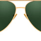 商品图片 14 | B0FKML2SSC | FEISEDY Oversized Aviator Sunglasses Women Men - Retro Gold Metal Chunky Frame, UV400 for Driving & Daily Wear B0311