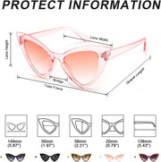 ÉÌƷͼƬ 13 | B09SPTCVBR | FEISEDY Retro Cat Eye Sunglasses for Women Fashion Vintage Cateye Sun Glasses B2235