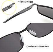 ÉÌƷͼƬ 3 | B07GSRV2H5 | FEISEDY Rectangle Polarized Square Sunglasses for Men Women B2444
