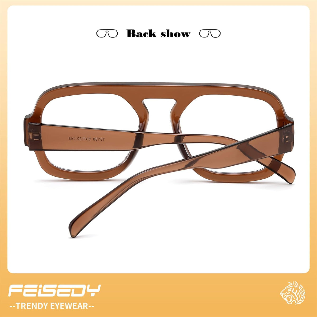 ÉÌƷͼƬ 12 | B0F26B3L2C | FEISEDY Fashion Aviator Blue Light Blocking Glasses for Woman Men B0285