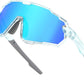Transparent Blue Frame Blue Mirrored Lens / Small | B0D6XR4NMG | FEISEDY Kids Teens Baseball Polarized Sunglasses Lightweight Frame UV400 Sports Cycling Shades for Boys Girls B0190