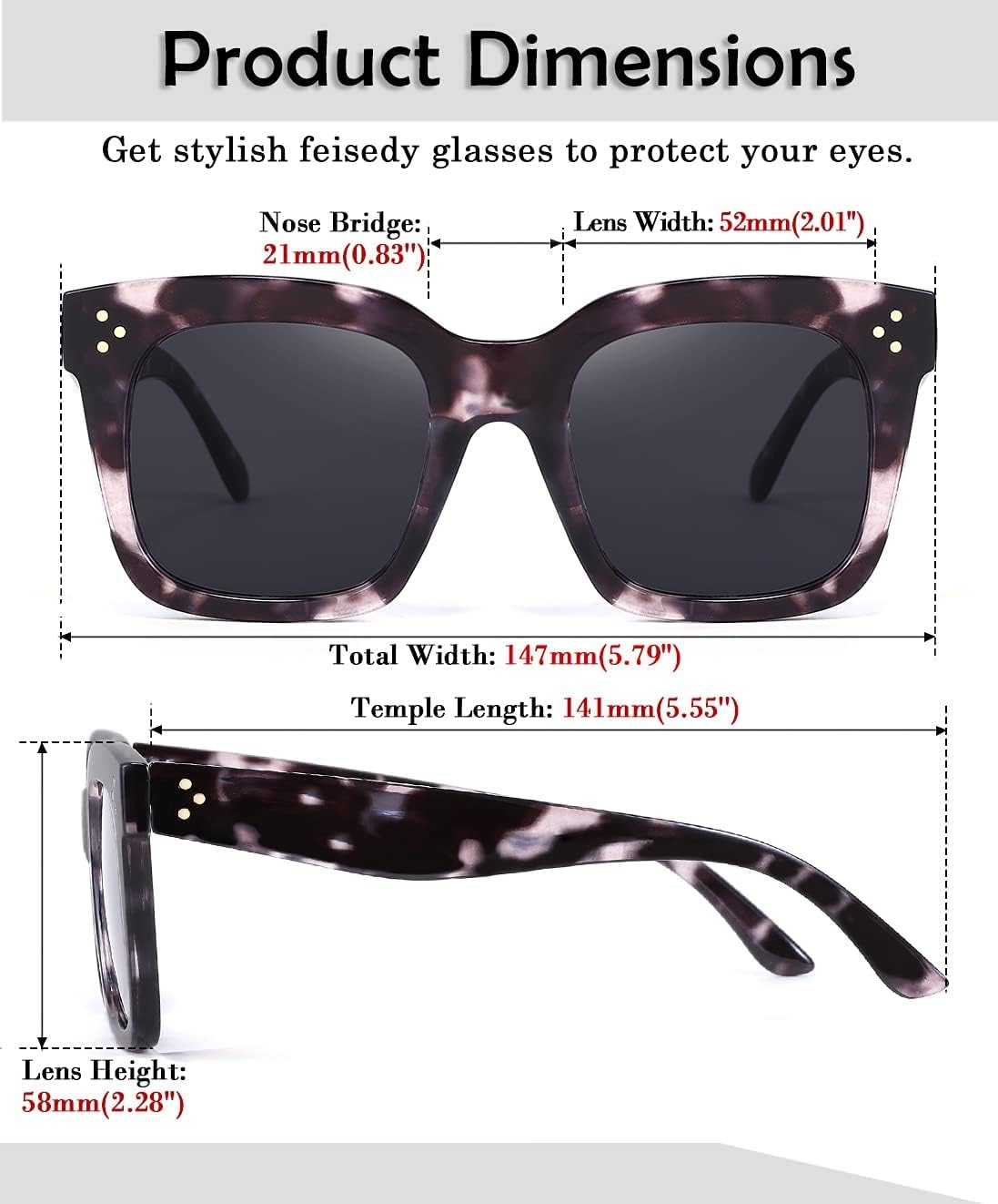 ÉÌƷͼƬ 69 | B07Q31N6CH | FEISEDY Vintage Butterfly Sunglasses Designer Luxury Sun Glasses B2486