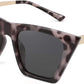 Grey Tortoise/Grey Lenses / 55 Millimeters | B08R8QP4VT | FEISEDY Vintage Polarized Square Cat Eye Sunglasses Women Trendy Fashion Cateye Polarized Sunglasses B2692
