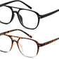 Black+leopard Grey / 50 Millimeters | B0G5P8JVDK | FEISEDY Blue Light Blocking Glasses Women Men Square Computer Lightweight Pilot Glasses Anti Eyestrain & UV Glare B0141
